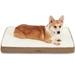 Large Memory Foam Dog Bed - Orthopedic Washable Dog Bed with Removable Cover for Large Dogs - Camel