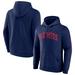 Men's Fanatics Branded Navy Ole Miss Rebels Basic Arch Pullover Hoodie