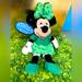 Disney Toys | Disney Exclusive Nwt Vtg 90s Birthstone Minnie Mouse Bean Bag Plush March Month | Color: Black/Green | Size: 8”