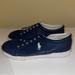 Polo By Ralph Lauren Shoes | Men’s Polo Ralph Lauren Navy Blue Low Top Leather Sneaker Size 13d | Color: Blue | Size: 13