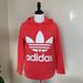 Adidas Tops | Adidas Women’s Trefoil Coral Hoodie Sweatshirt Size Small | Color: Orange/Pink | Size: S