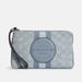 Coach Bags | Coach Dempsey Large Phone Wristlet In Signature Jacquard Witn Stripe And Coach P | Color: Blue/White | Size: Large
