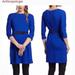 Anthropologie Dresses | Anthro Girls From Savoy Blue Ponte Shift Dress S | Color: Blue | Size: S