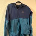 Adidas Jackets & Coats | Adidas Navy & Teal Windbreaker (Medium/Large) | Color: Blue | Size: M