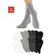 Socken H.I.S Gr. 39-42, bunt (schwarz, anthrazit melange, hellgrau weiß) Damen Socken Multipacks