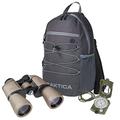 Praktica Falcon 10x50mm Porro Prism Field Sand Binoculars, Compass & Backpack - Fully Coated Lenses, Sturdy Construction, Aluminium Chassis, Bird Watching, Sailing, Hiking, Sightseeing, Astronomy