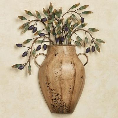 Vaso con Olives Wall Sculpture Harvest Gold , Harvest Gold