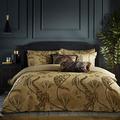 Paoletti Moondusk Jacquard Duvet Cover Set, Gold, Double