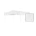 The Furniture King Solid Color Cotton Blend Bed Capony Cotton Blend in White | 10 H x 44 W in | Wayfair WF-Canopy-Twin-SolidWht