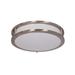 Luminance Brands Dimmable LED Flush Mount in Gray | 4 H x 13 W x 13 D in | Wayfair F9913-80-1-3K