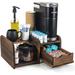 Ron Trading Oulhand Coffee Station Organizer w/ Drawer, en Coffee Bar Accessories & Organizer For Countertop | 7.87 H x 16.85 W x 11.81 D in | Wayfair