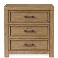 Birch Lane™ Oakland 3 - Drawer Nightstand Wood in Brown | 29 H x 28 W x 18.5 D in | Wayfair E1D975A12BA5488D9AB58F5EB3ACBFBE