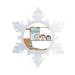 The Holiday Aisle® Personalized Friendly Folks Cartoon Snowflake Tub Time, One Girl Christmas Holiday Shaped Ornament Plastic | Wayfair