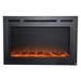 Touchstone Sideline Steel Recessed or Wall Mounted Electric Fireplace Metal in Black | 21.5 H x 50.4 W x 5.625 D in | Wayfair 80048