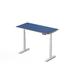 Inbox Zero Kamaya Height Adjustable Standing Desk Wood/Metal in White/Blue | 28 W x 28 D in | Wayfair 2A8C0874B60B4D0BA228F65234672C37