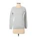 Old Navy Pullover Sweater: Gray Color Block Tops - Women's Size X-Small