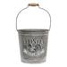 August Grove® Country Kitchen Metal Bucket Metal in Gray | 10 H x 9.75 W x 9.75 D in | Wayfair 35BE5EF8AC054EDA9C18167F5254E30C