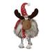 The Holiday Aisle® Small Plush Furry Wobble Moose w/ Red Hat Metal | 9.5 H x 4 W x 7.5 D in | Wayfair 2CA1B1FC3BFE4D488F76775770078F03