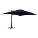 Arlmont & Co. Mitsuya 13' x 10' Rectangular Lighted Cantilever Umbrella in Blue/Navy | 103.6 H x 156 W x 120 D in | Wayfair