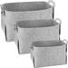 Latitude Run® 3 Piece Felt Laundry Set in Gray | 9.8 H x 8.7 W x 13.8 D in | Wayfair A3B8A25F698F49C2951E70031C936A9C