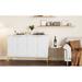 Latitude Run® Londen 47" Modern Storage Cabinet w/ 4 Doors & Shelves for Kitchen, Hallway, Living Room in White | Wayfair