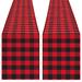 Gracie Oaks 13X84 Inch Red & Black Plaid Table Runner, 2 Pack Polyester in Black/Red | 13 D in | Wayfair 8AF9C43624744ABD9A51212344B438BD