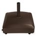 Arlmont & Co. Nagi Fillable Mobile Free Standing Umbrella Base Plastic/Resin in Brown | 17.5 H x 22 W x 22 D in | Wayfair