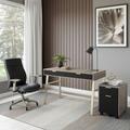 Willa Arlo™ Interiors Vickers Home Office Computer Desk & File Cabinet Collection Wood/Metal in Brown/Gray/Yellow | Wayfair