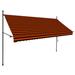 Arlmont & Co. Retractable Awning w/ Hand Crank & LEDs Sunshade Patio Shelter | 3 H x 137.8 W x 0 D in | Wayfair FED8335026E84749B66C1BB9CD3A6AD4