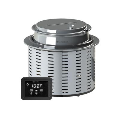 CookTek 678101 11 qt Drop In Induction Soup Kettle w/ Adjustable Thermostat, 100-120v, Stainless Steel