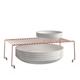 Tagère empilable brooklyn Série copper de Metaltex Finition Polytherm copper® Couleur Cuivre