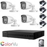 Kit telecamere visione notturna colori 2 mpx 4 ahd 1 tb Hikvision