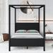 Queen Size Canopy Platform Bed