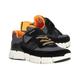 GEOX - Klett-Sneaker Flexyper In Black/Orange, Gr.29