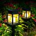 Solpex 8 Pack Solar Hanging Lantern Outdoor Candle Effect Light with Stake for Garden Patio Lawn Deck Umbrella Tent Tree Yard Driveway-Warm White