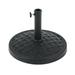 COBANA 31lb Patio Umbrella Base Heavy Duty Round Outdoor Market Umbrella Stand Weight Black