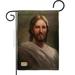 Breeze Decor BD-FR-G-103047-IP-DB-D-US13-AL 13 x 18.5 in. Our Savior Burlap Inspirational Faith & Religious Impressions Decorative Vertical Double Sided Garden Flag