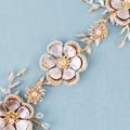 Ladies Flower Pearl Hair Comb Ancient Style Sparkling Pearls Alloy Hair Comb for Han Chinese Costume Cheongsam