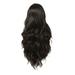 SEMIMAY European And American Style Black Midsection Big Wavy Long Curly Hair High Temperature Silk Wig Suitable For Parties Festivals 71cm / 28inches