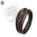 To My Son Braided Leather Bracelet Cuff Bangle Cross Magnetic ClaY1-NEW