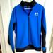 Under Armour Jackets & Coats | Mens Under Armour Fleece Zip Up Light Weight Jacket | Color: Black/Blue | Size: M