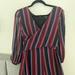 Madewell Dresses | Madewell Striped Maxi Wrap Dress | Color: Black/Red | Size: 12