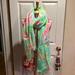 Lilly Pulitzer Accessories | Lilly Pulitzer Scarf | Color: Green/Pink | Size: Os