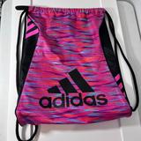 Adidas Bags | Adidas Pink Black Drawstring Backpack | Color: Black/Pink | Size: Os