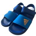 Adidas Shoes | Kids Unisex Adidas Adilette Sandals | Color: Blue/Gold | Size: 5b