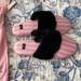 Victoria's Secret Shoes | Brand New Victoria Secret Slips With Dust Bag | Color: Black/Pink | Size: Medium