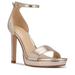 Nine West Shoes | Nine West Emmeri 3 Women's Dress Sandals Size 9 Nwt Emmeri 3 Platino, Color Gold | Color: Gold | Size: 9