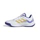 adidas Men's Novaflight Volleyball Shoes Low (Non Football), Cloud White/Matte Gold/Lucid Blue, 11 UK