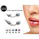 Titanium Spike Vertical Labret Stud Lip Piercings With Gem Crystal- Spikes/Cone 18G 16G 14G Curved Bar - For Anti- Eyebrow, Rook