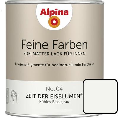 Alpina - Feine Farben Lack No. 04 Zeit der Eisblumen blassgrau edelmatt 750 ml Buntlacke